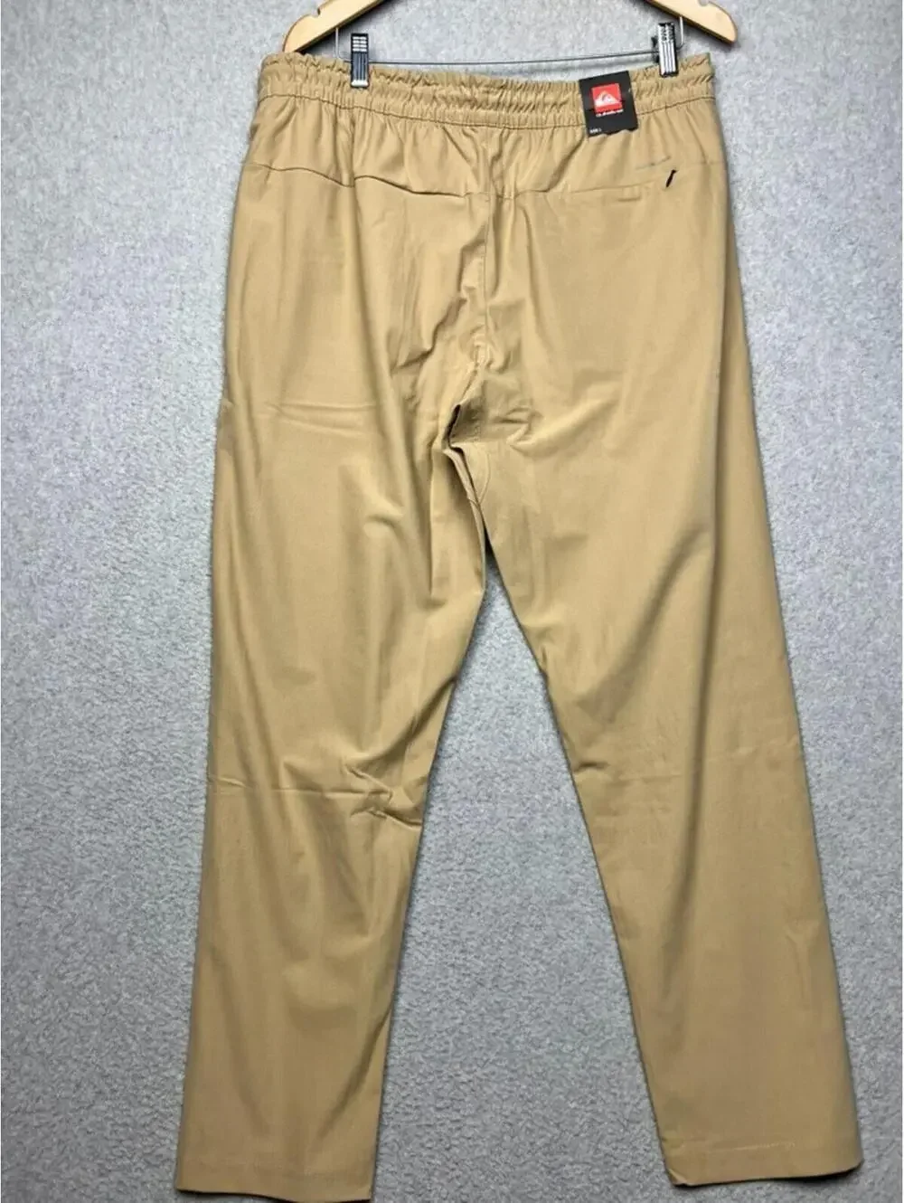 Quiksilver Men's Tech Jogger Pants L Tan Khaki Outdoor Stretch Hiking Utility